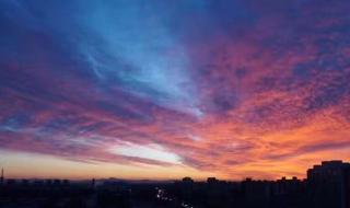 朝霞预示着什么天气